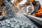 Aggregate processing line where continuous power and site support are essential