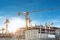 Active construction site requiring temporary temperature control during build.