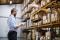 Distribution centre where environmental conditions are managed across stored inventory
