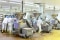 Food processing line requiring controlled temperature conditions