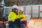 Construction team coordinating operations to keep infrastructure work moving