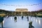 people ice skating at an ice rink