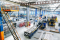Factory environment where heating and cooling help maintain operations
